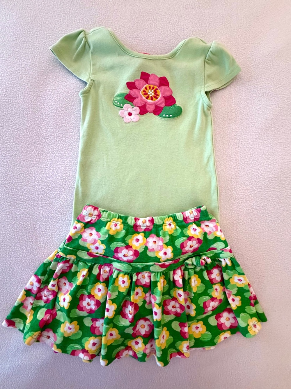 Gymboree Island Lily Skort Set